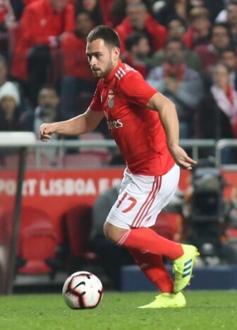 Andrija Zivkovic during the match.